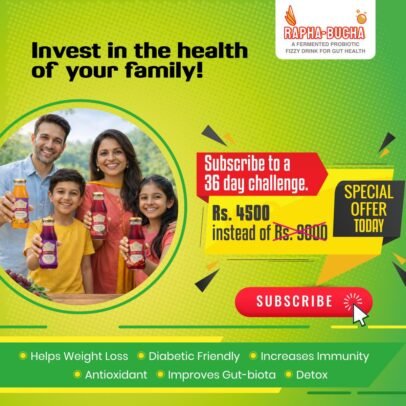 Rapha-Bucha Kombucha for Gut Health