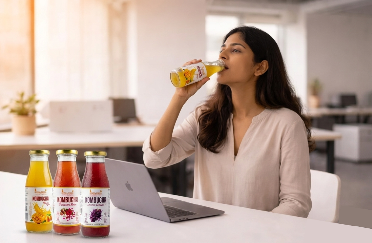 Kombucha bottle.