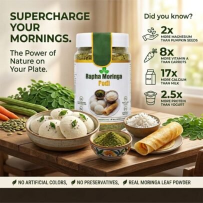 Rapha-Bucha Premium Moringa Podi - Image 3